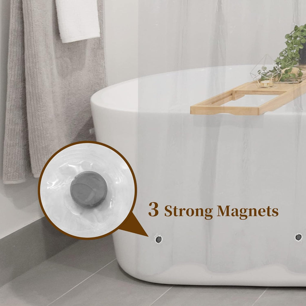Barossa Clear PEVA Shower Curtain Liner - Additional view