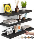 Bayka Rustic Wood Floating Shelves Set of 3