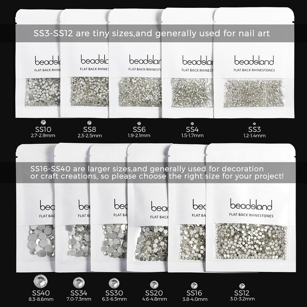 Beadsland Flat Back Rhinestones SS20 1440pcs - In use