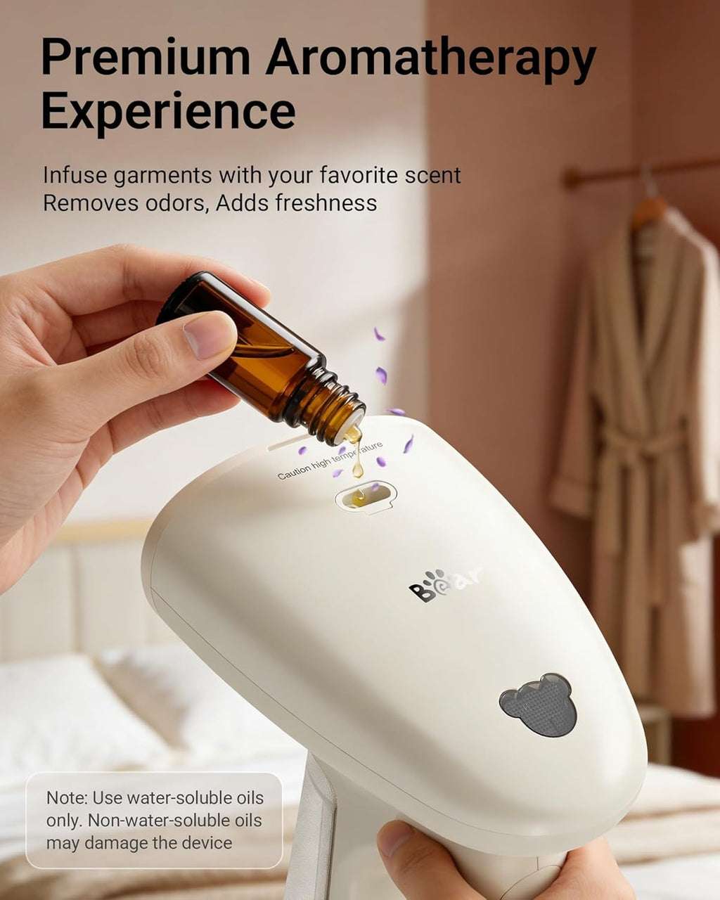 1300W Clothes Steamer, 25s Heat-Up, 230ml Tank - Alternate angle