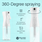 BeautifyBeauties Continuous Mister Spray Bottle - Size reference