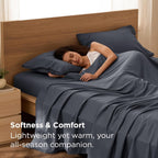 Bedsure Queen 4-Piece Microfiber Sheet Set - Detail view