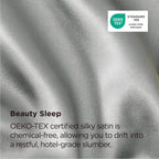 Bedsure Satin Pillowcase Set of 2, Queen - Close-up