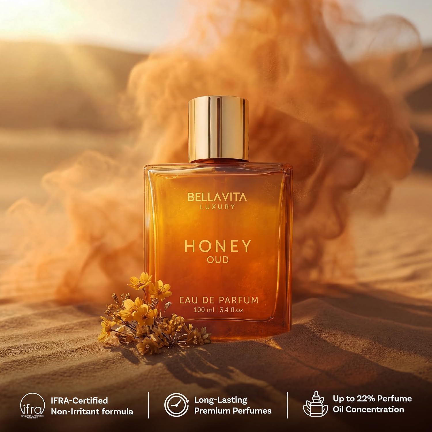 Bellavita Honey Oud Eau de Parfum, 100ml - Packaging