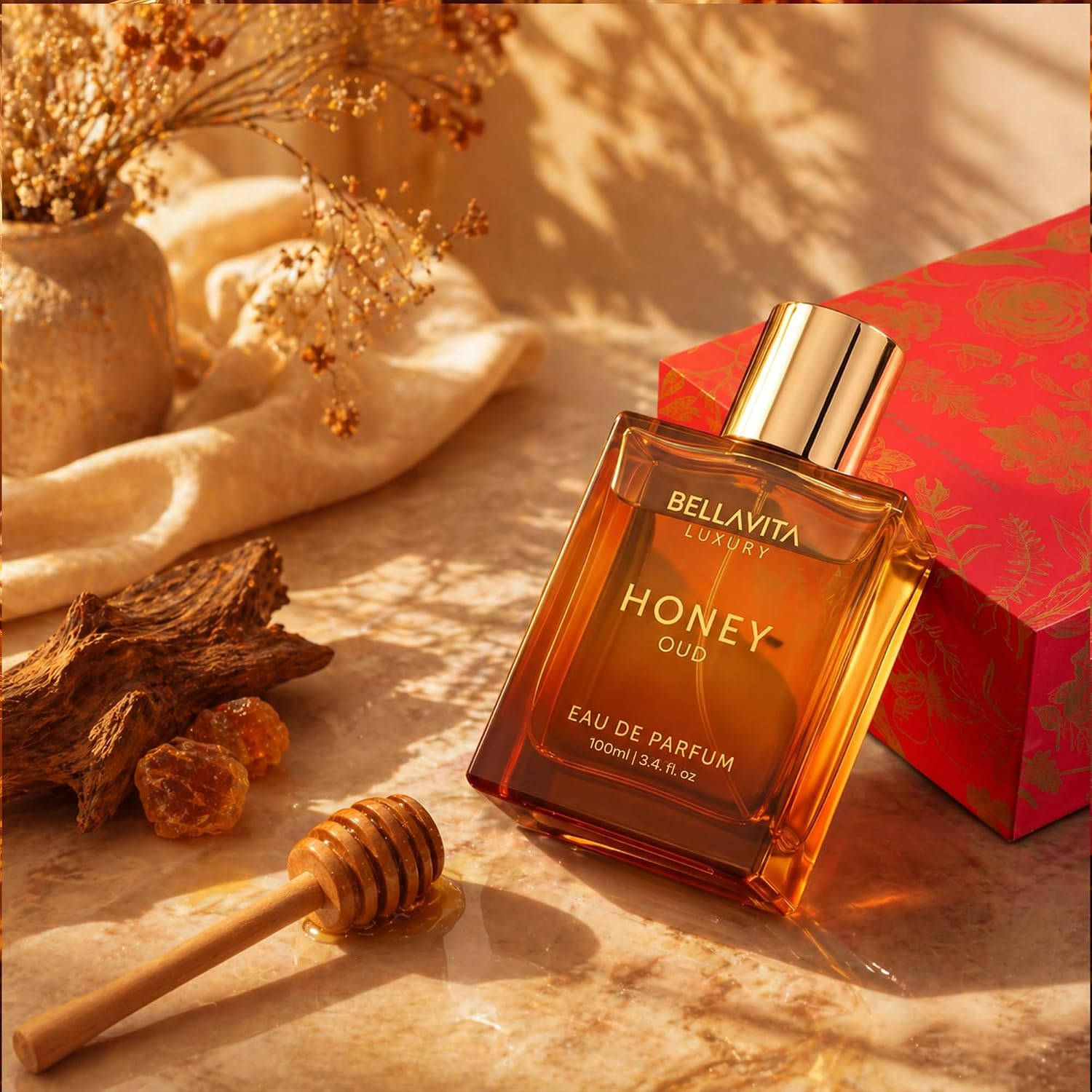 Bellavita Honey Oud Eau de Parfum, 100ml - Feature highlight