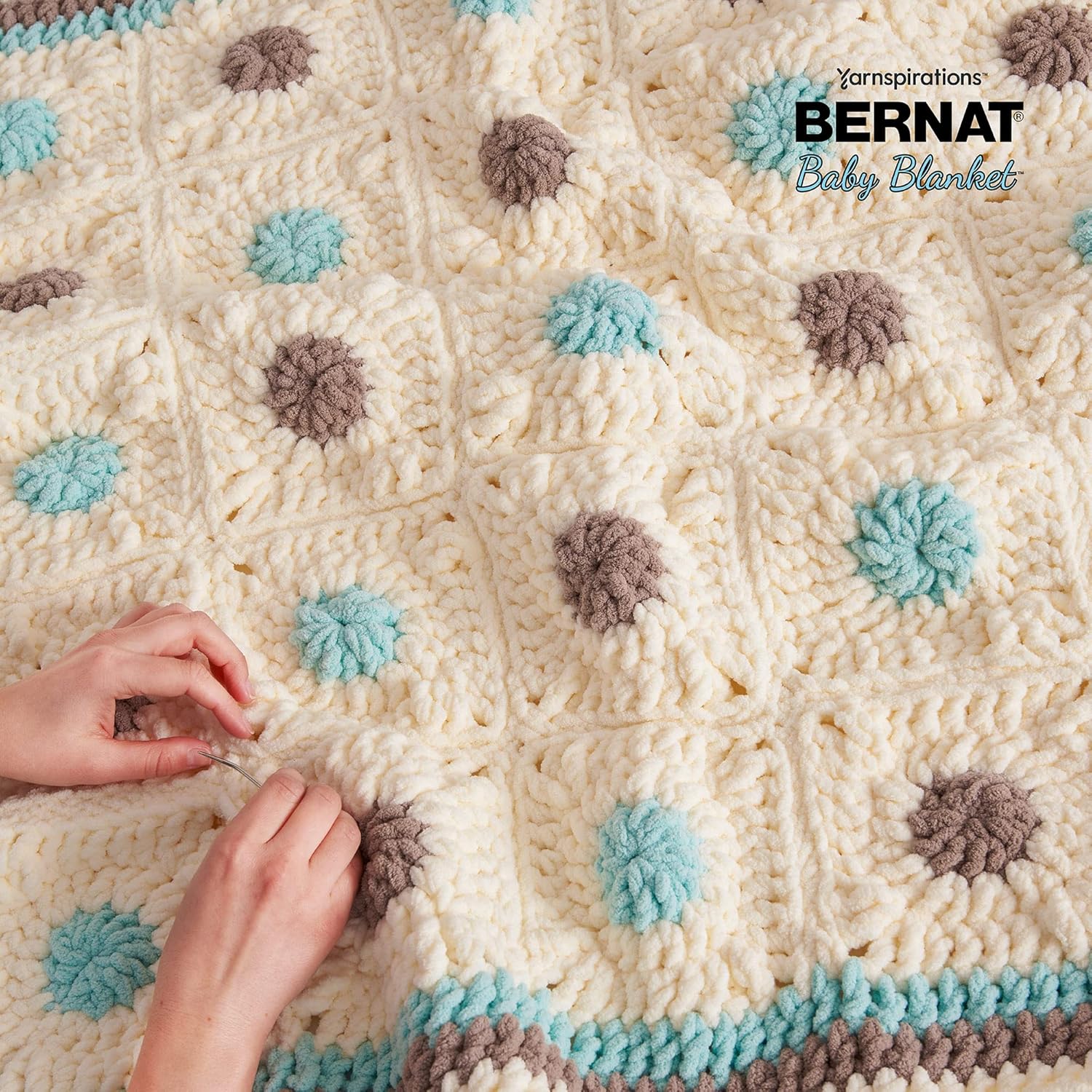 Bernat Baby Blanket BB White Yarn, 10.5 oz - Alternate angle