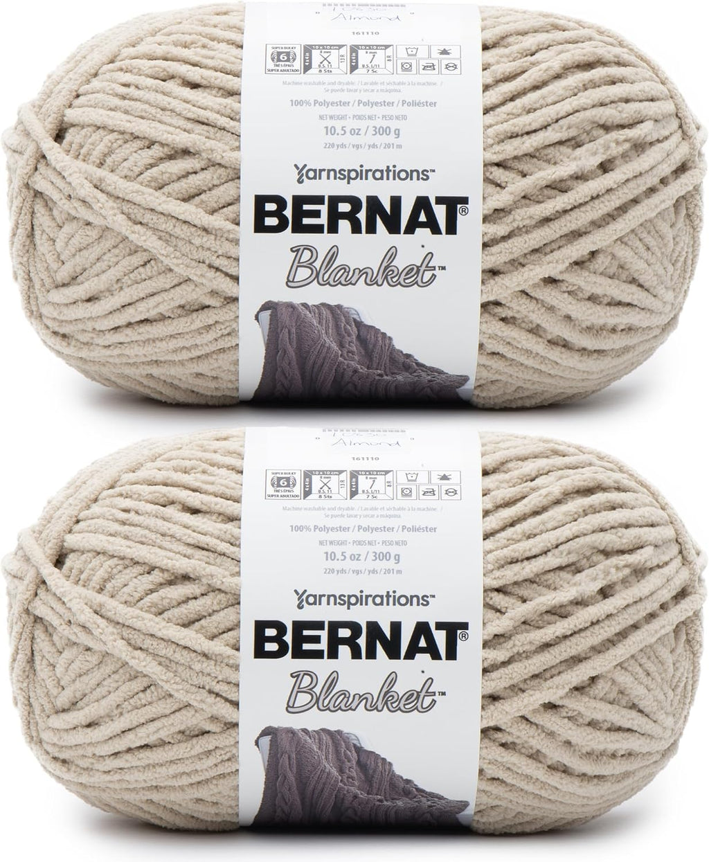 Bernat Blanket Super Bulky Yarn, 2-Pack