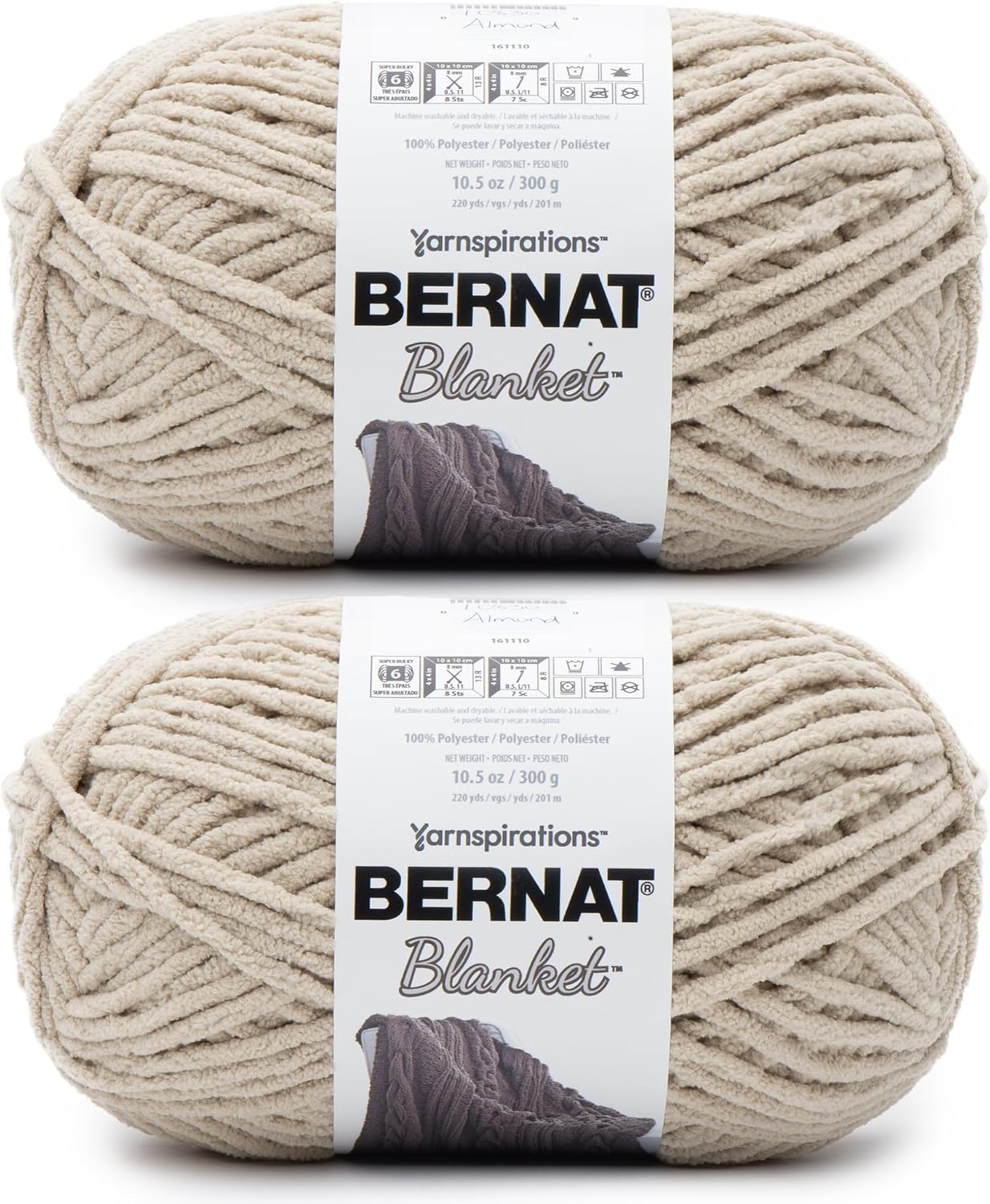 Bernat Blanket Super Bulky Yarn, 2-Pack