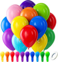 Bezente Rainbow Latex Balloons, 100 Pack 12 Inch