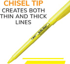 BIC Brite Liner Highlighters, Chisel Tip 5-Count - Size reference