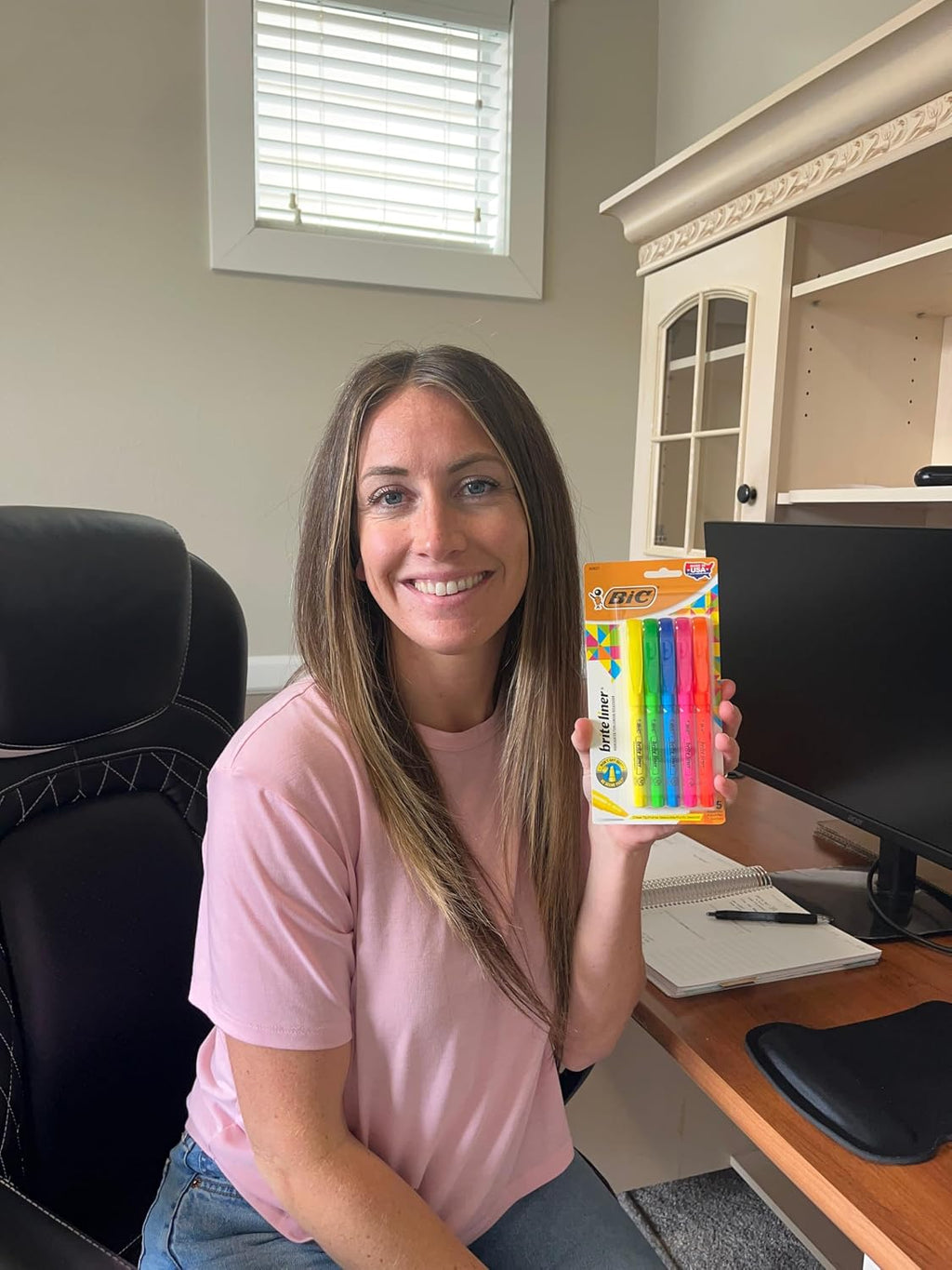 BIC Brite Liner Highlighters, Chisel Tip 5-Count - Feature highlight