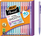 BIC Xtra-Smooth Pastel Mechanical Pencils, 40-Count