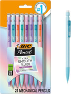 BIC Xtra-Smooth Pastel Mechanical Pencils, 24-Count