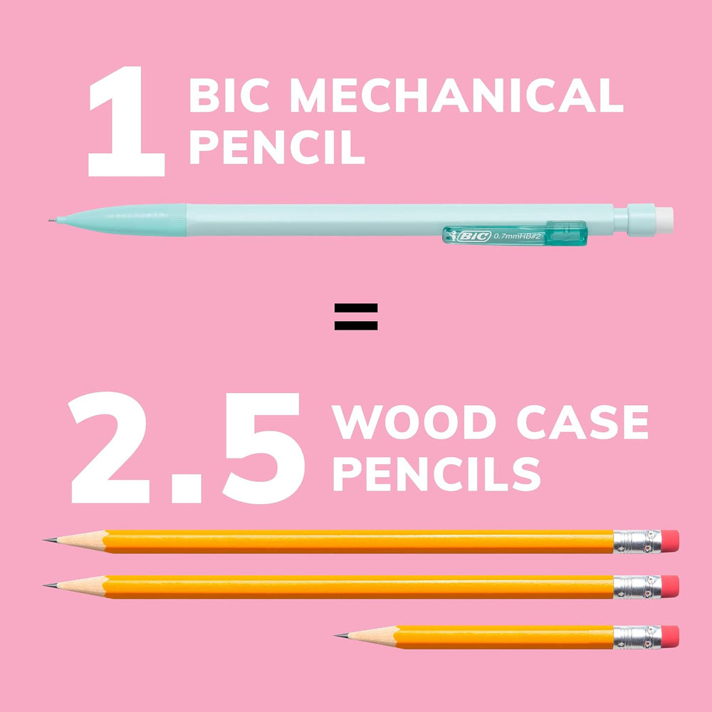 BIC Xtra-Smooth Pastel Mechanical Pencils, 24-Count - Close-up