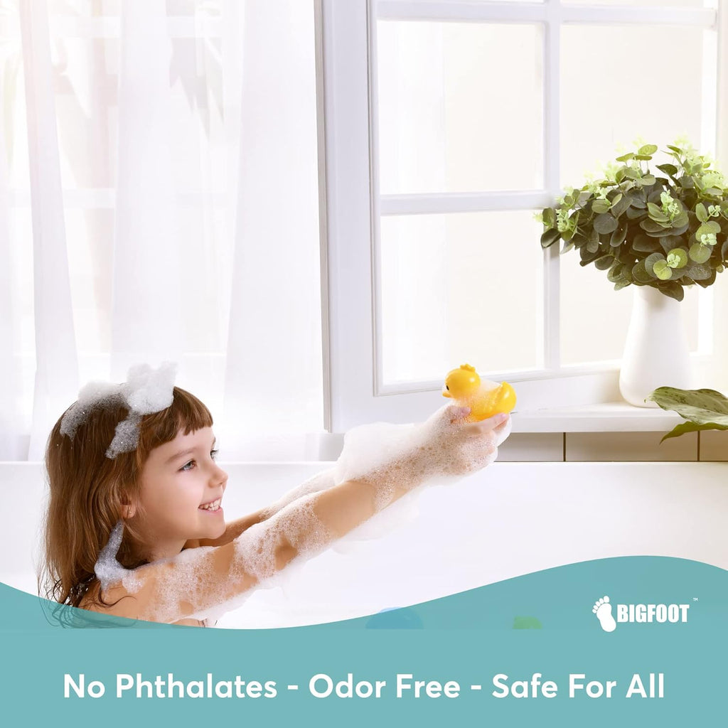 BigFoot Clear Shower Curtain, 72x72 PEVA Waterproof - Packaging