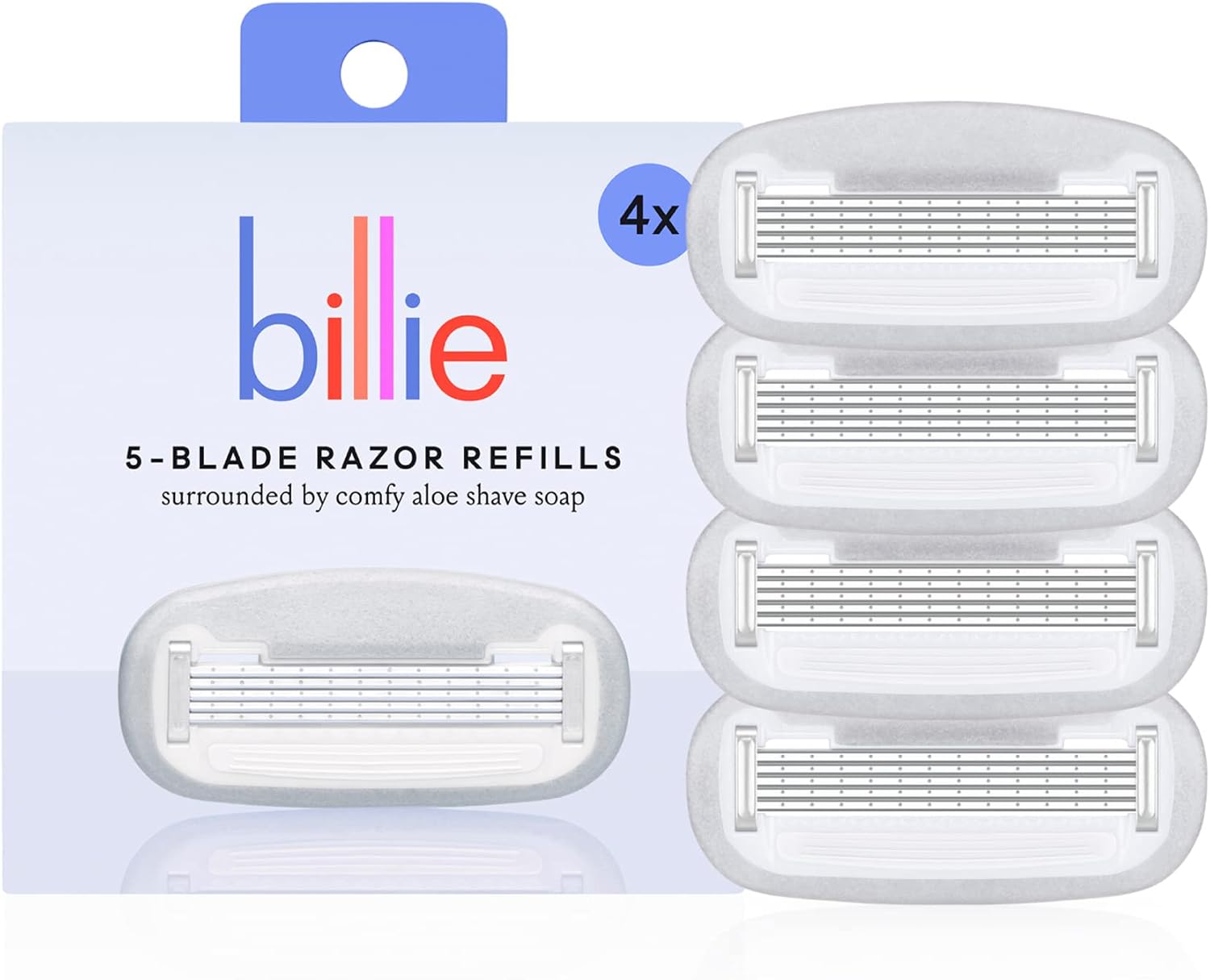 Billie Women's Razor Refill Blades, 4 Count