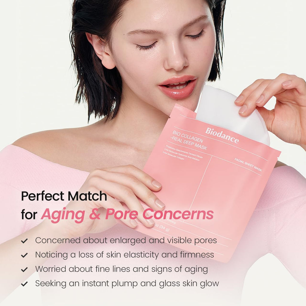BIODANCE Bio-Collagen Real Deep Hydrogel Mask - In use