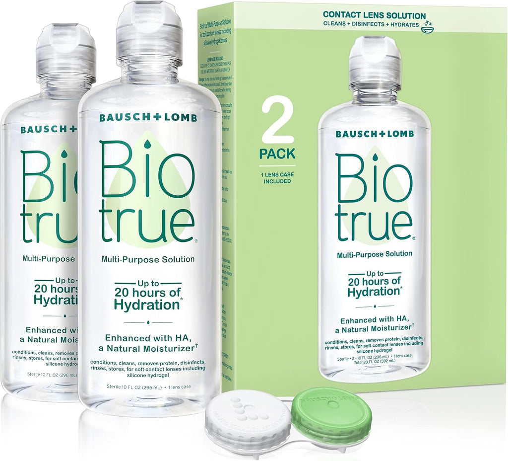 Biotrue Multi-Purpose Contact Solution, 10 Fl Oz x2