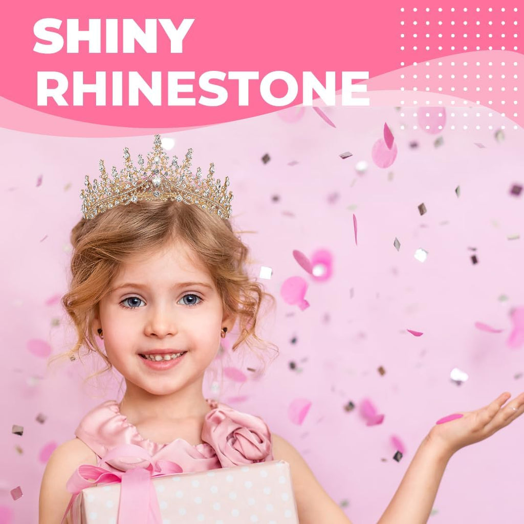 Papoopy Birthday Tiara Crown with Sash for Women - Close-up