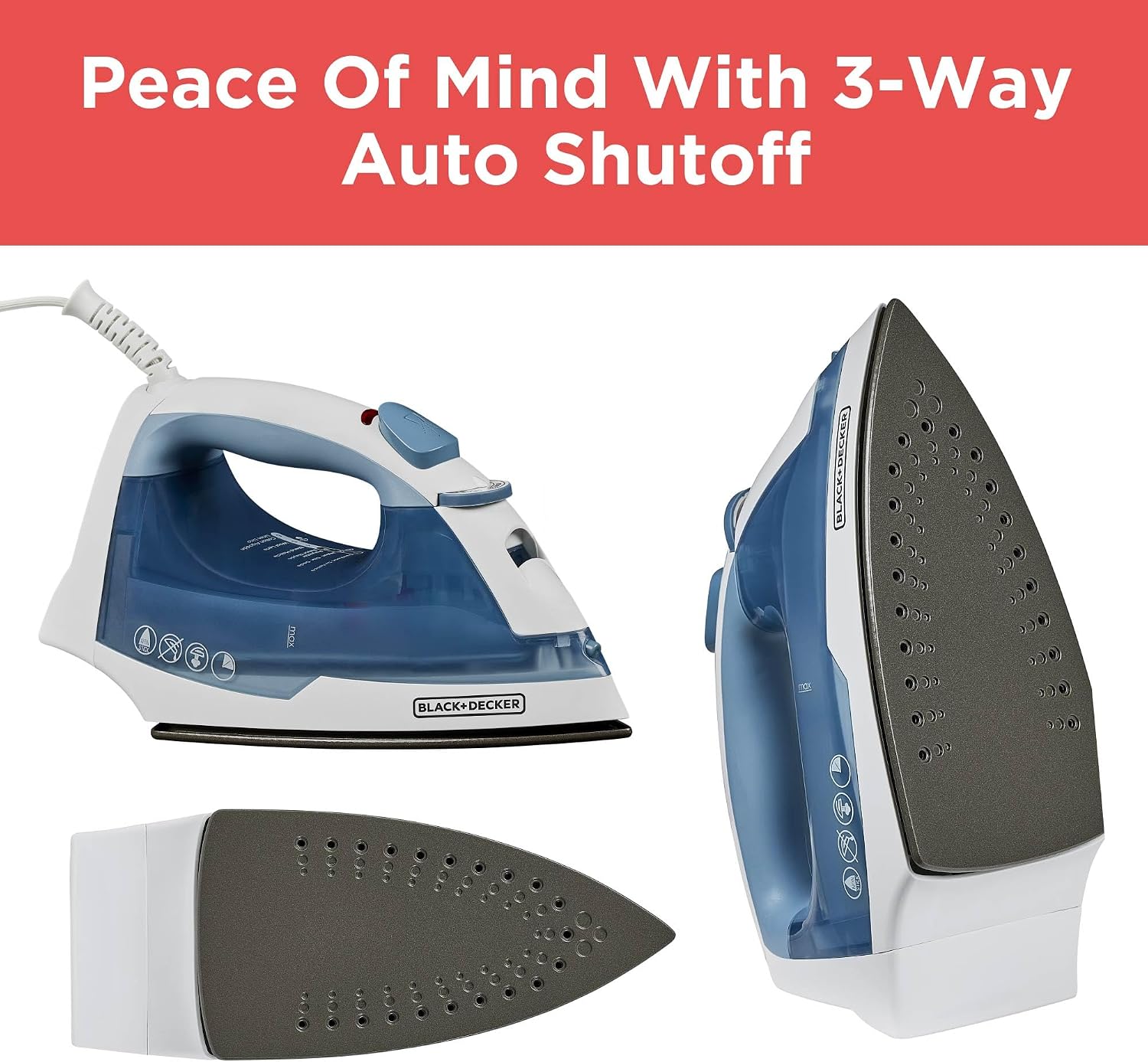 BLACK+DECKER Easy Steam Compact Iron, 1200W - Packaging
