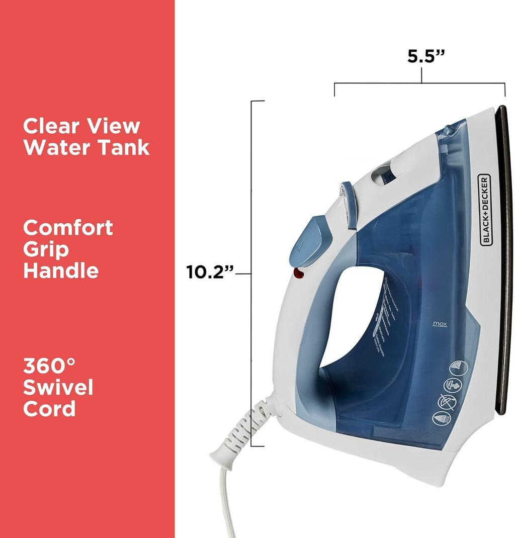 BLACK+DECKER Easy Steam Compact Iron, 1200W - Additional view