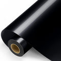 Sooez Black Permanent Vinyl Roll, 12 In x 11 Ft