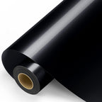 Sooez Black Permanent Vinyl Roll, 12 In x 11 Ft