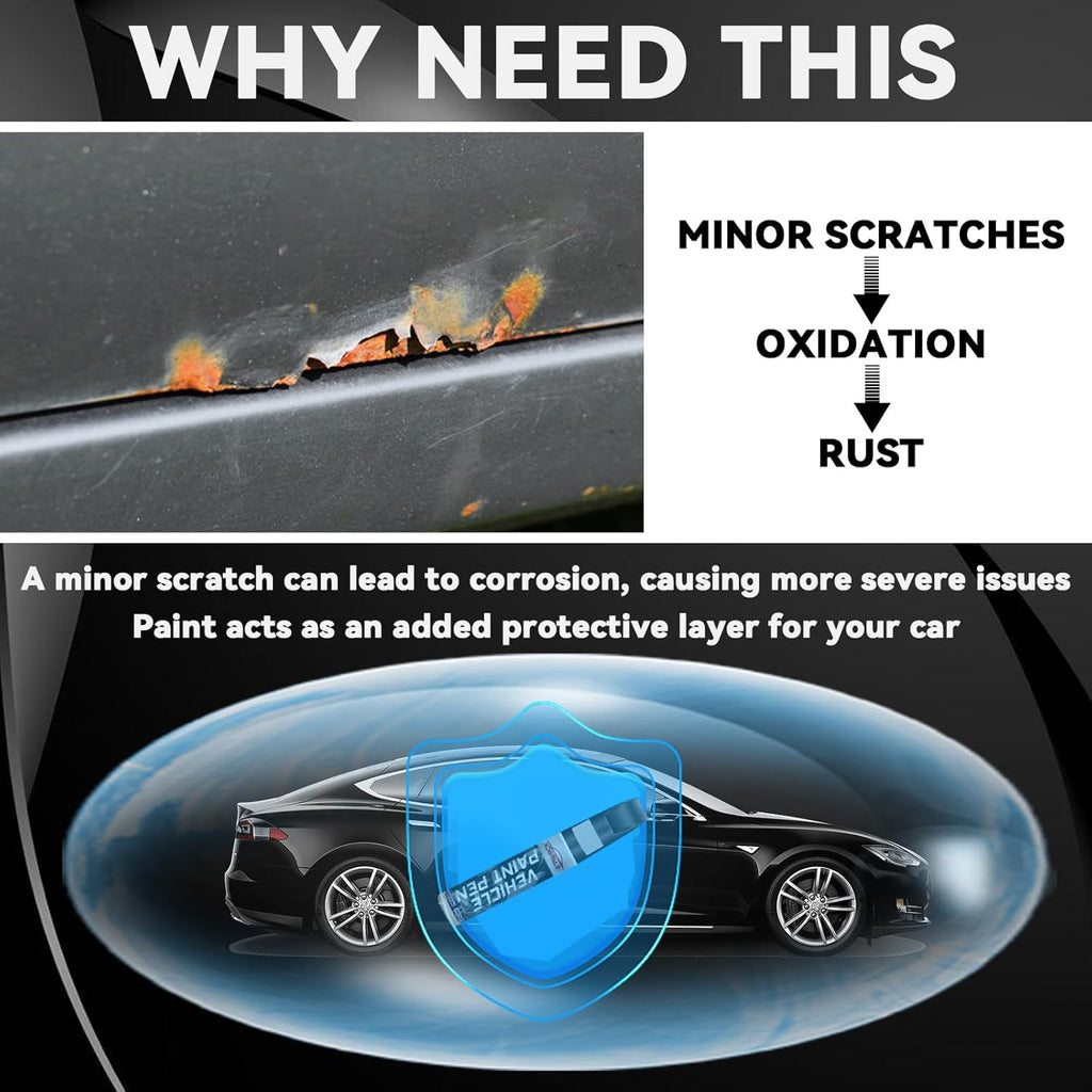 xdotoar Black Car Touch Up Paint, Quick Dry - In use