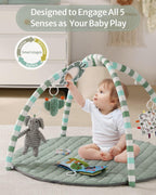 Blissful Diary Baby Play Gym Mat, 6 Toys - Alternate angle