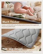 Blissful Baby Play Mat 50x50 Foam Playpen Mat - Size reference