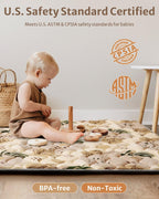 Blissful Baby Play Mat 50x50 Foam Playpen Mat - Packaging