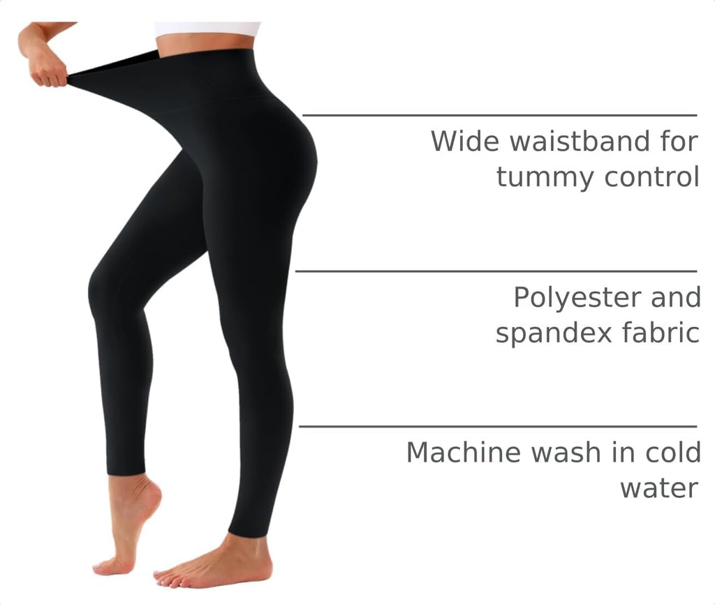 Bluemaple High Waisted Tummy Control Leggings - Size reference