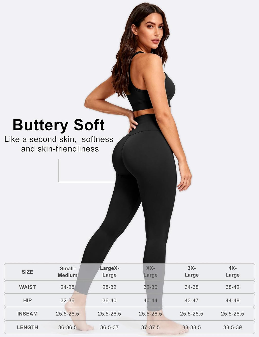 Bluemaple High Waisted Tummy Control Leggings - Additional view