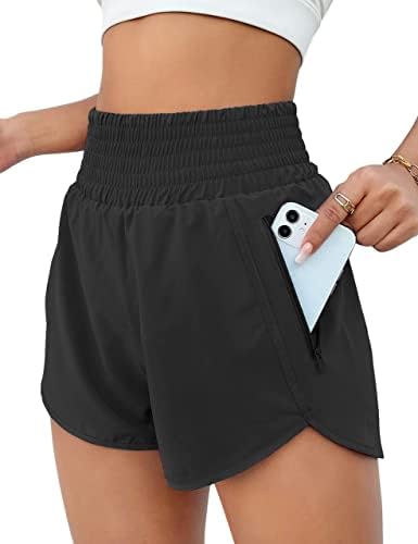 BMJL Women's High Waisted Athletic Shorts - Detail view