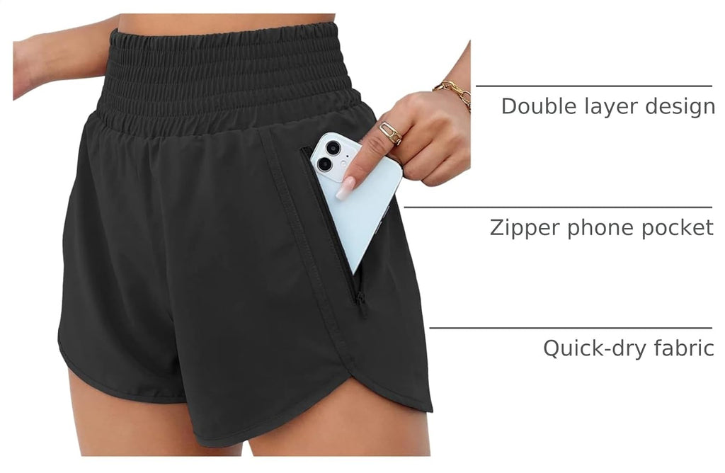 BMJL Women's High Waisted Athletic Shorts - Size reference
