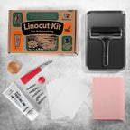 Bobblebro Linocut Printmaking Kit - Size reference