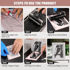 Bobblebro Linocut Printmaking Kit - In use