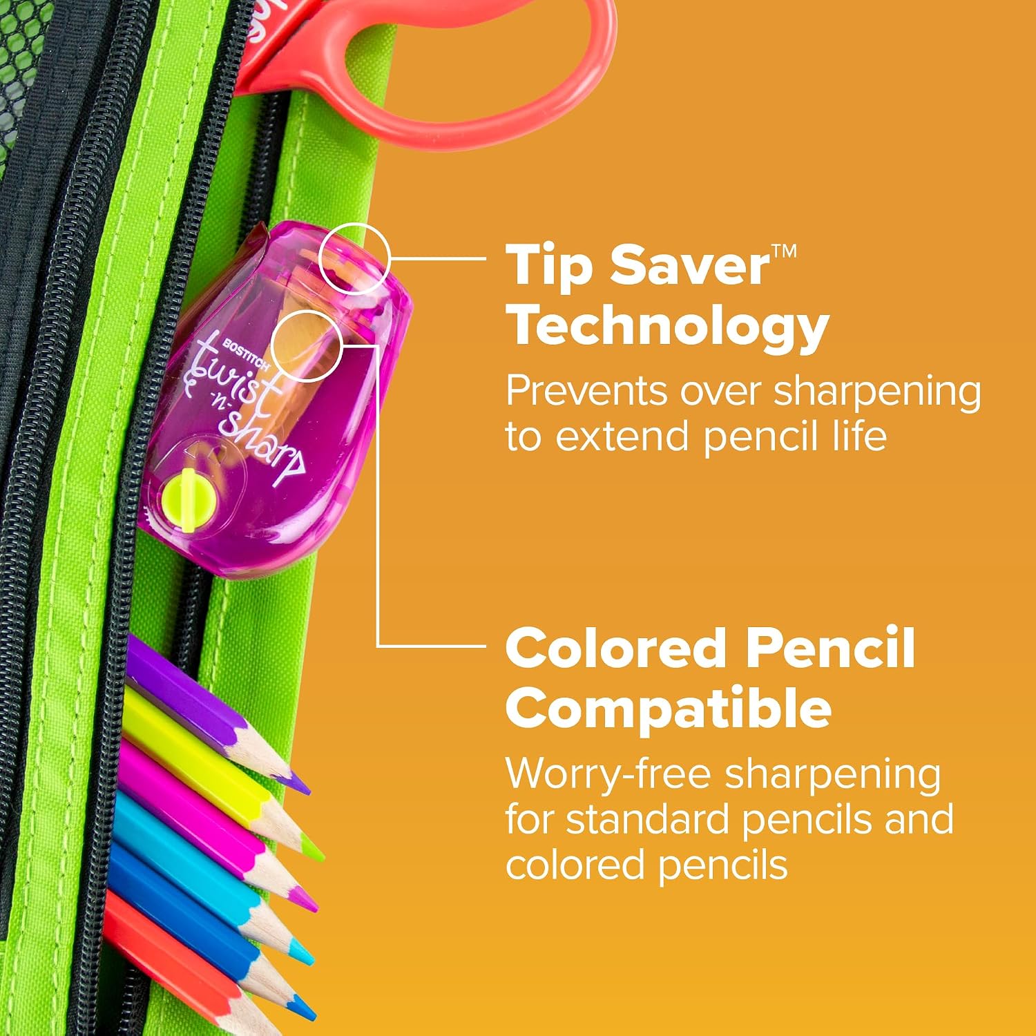 Bostitch Twist-n-Sharp Pencil Sharpener - Close-up