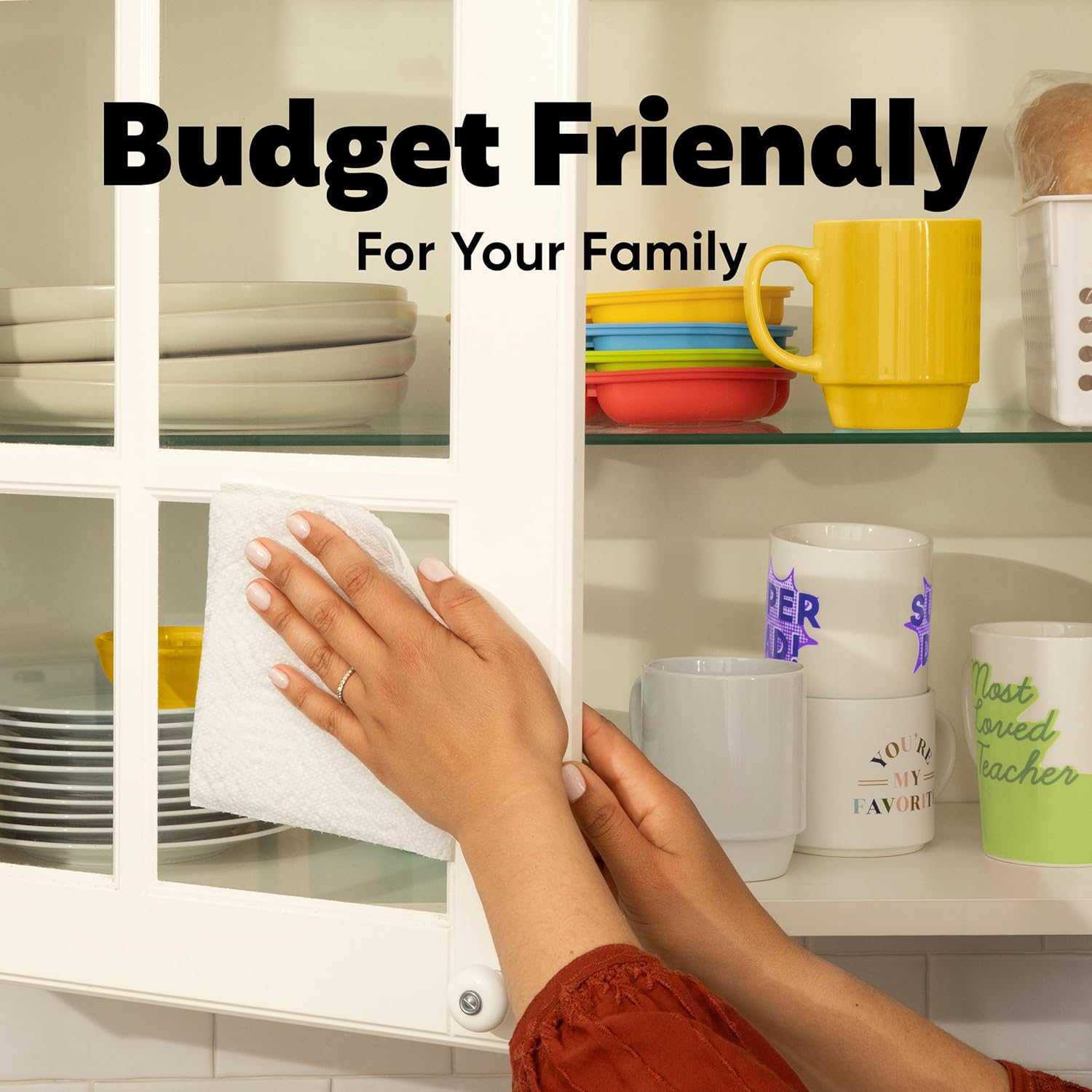 Bounty Essentials Select-A-Size Paper Towels - Size reference