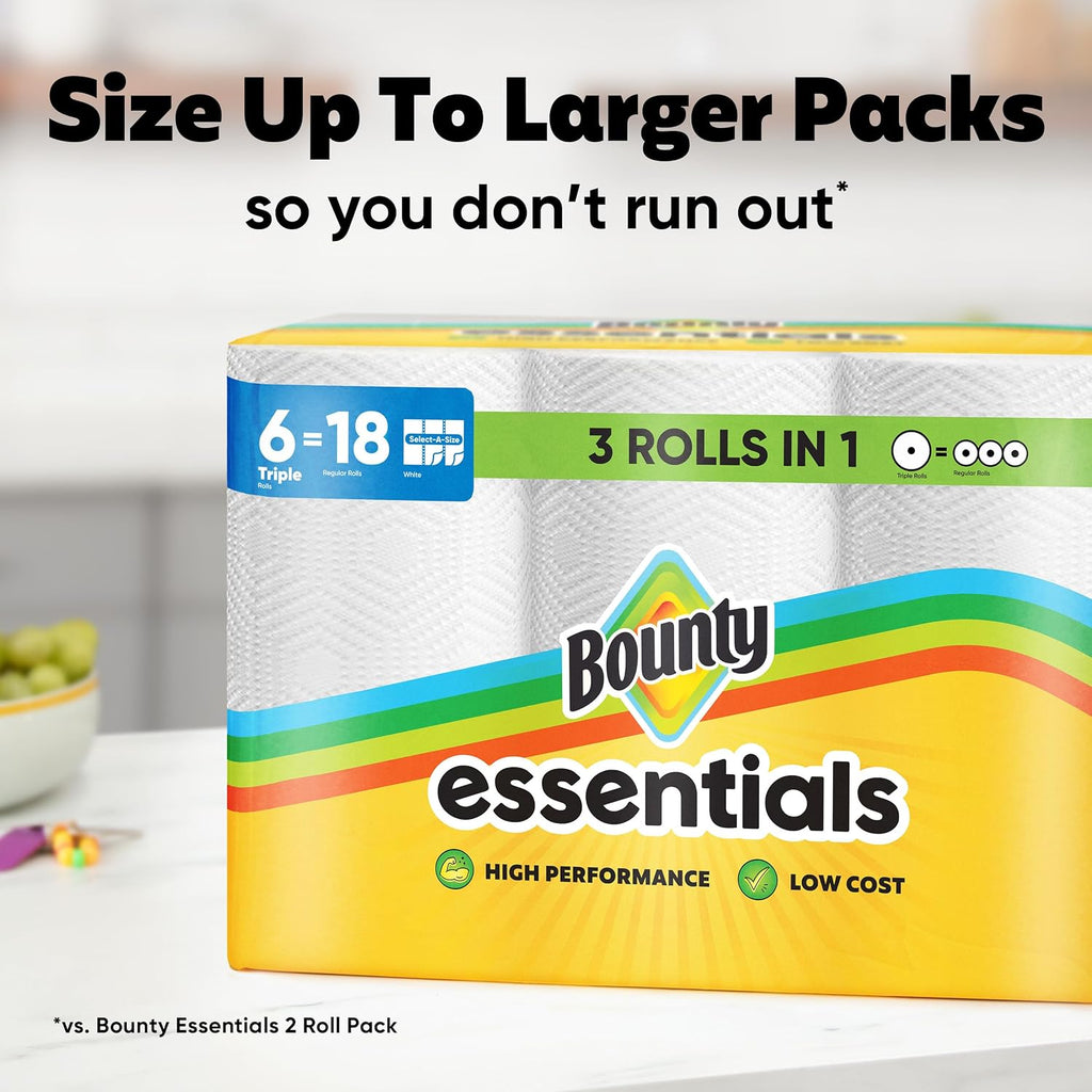 Bounty Essentials Select-A-Size Paper Towels - Feature highlight