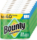 Bounty Paper Towels Quick Size 16 Rolls