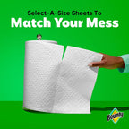 Bounty Select-A-Size Paper Towels 2 Rolls - Size reference