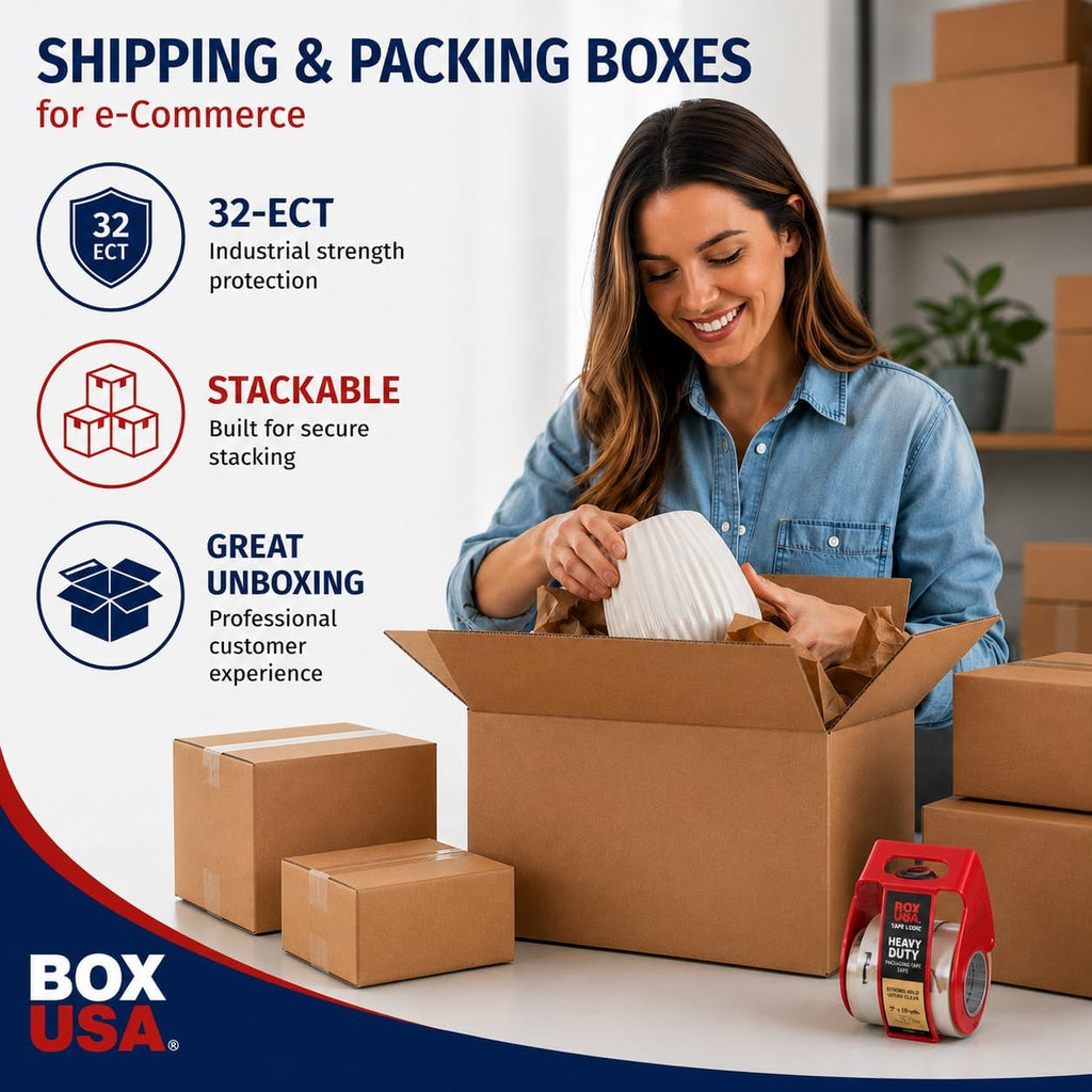 Corrugated Moving Boxes 18x14x12 10-Pack - Alternate angle