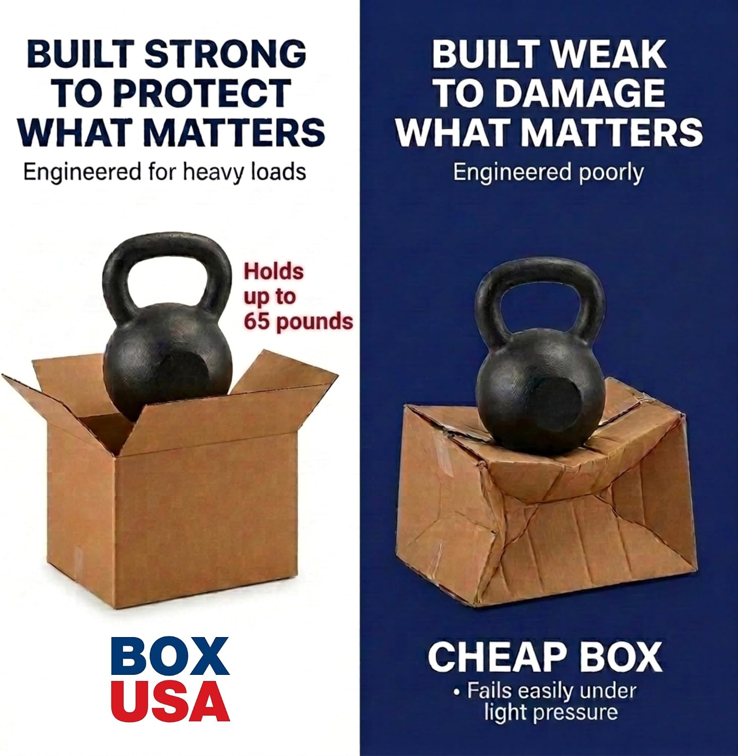 Corrugated Moving Boxes 18x14x12 10-Pack - Close-up