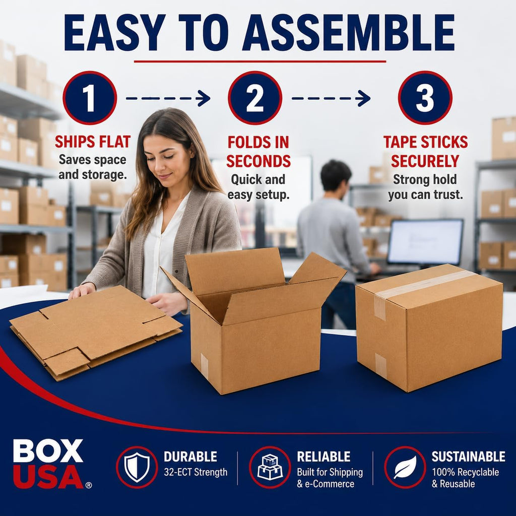 Corrugated Moving Boxes 18x14x12 10-Pack - Additional view