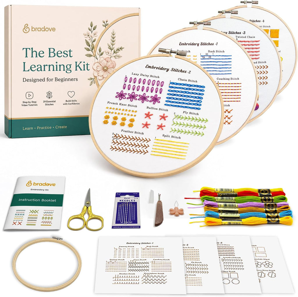 Bradove Classic Embroidery Learning Kit
