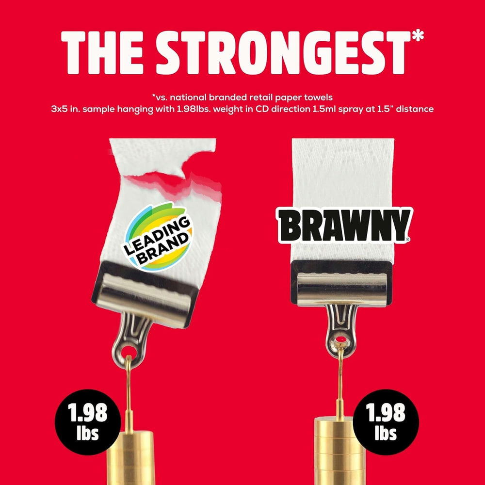 Brawny Tear-A-Square 3-Ply Paper Towels - Close-up