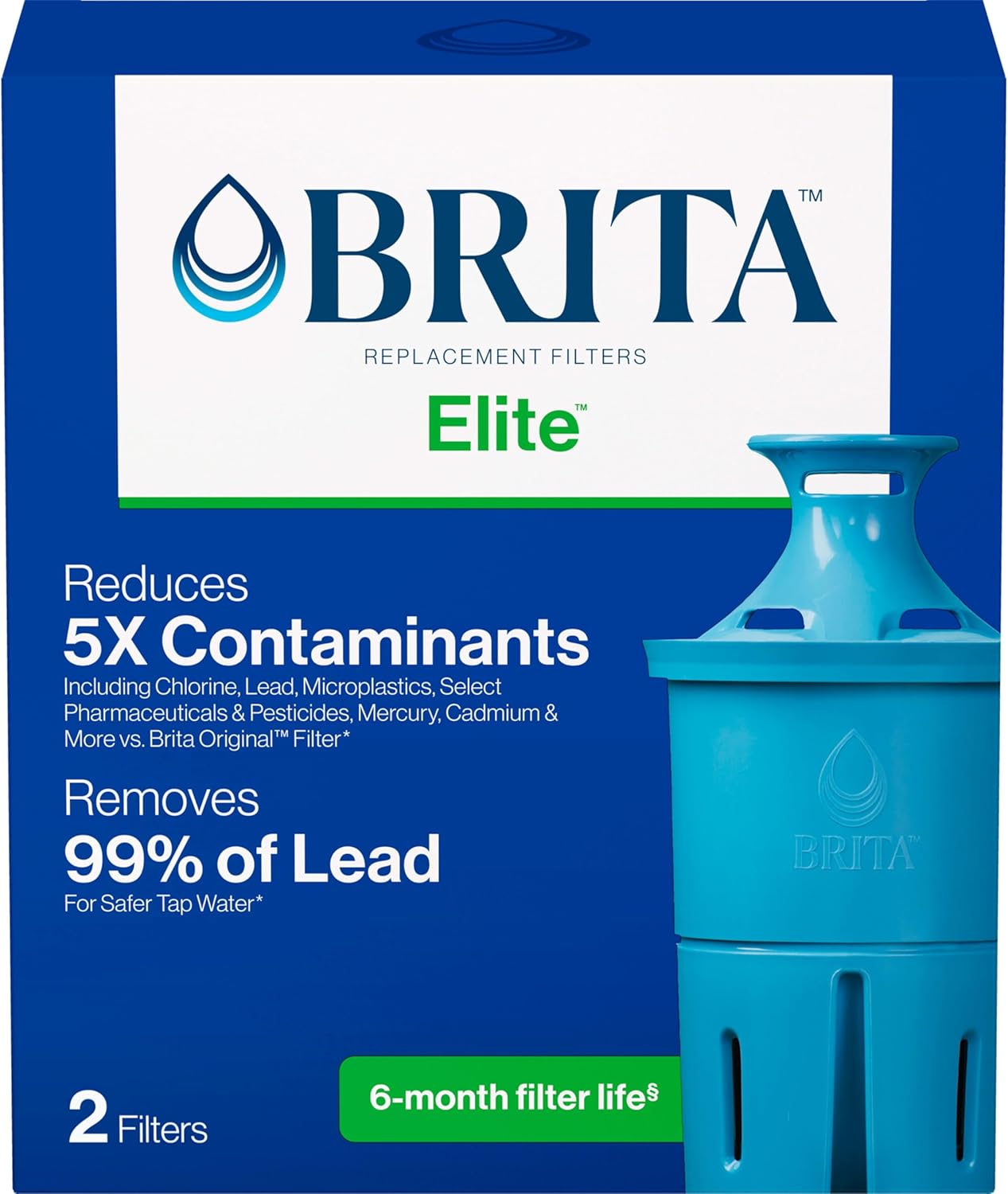 Brita Elite Water Filter Replacement 2-Pack - In use