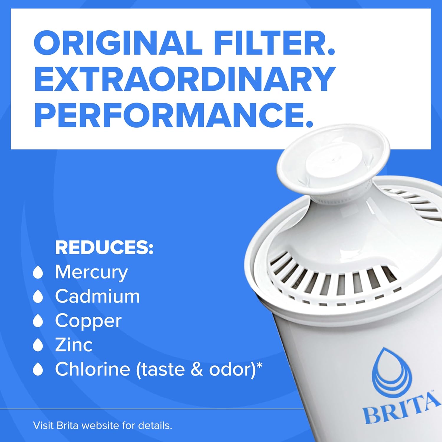 Brita Standard Water Filter, 4-Pack - Detail view