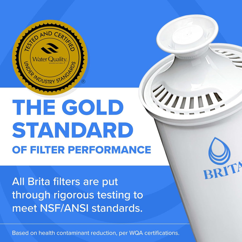 Brita Standard Water Filter, 4-Pack - Size reference